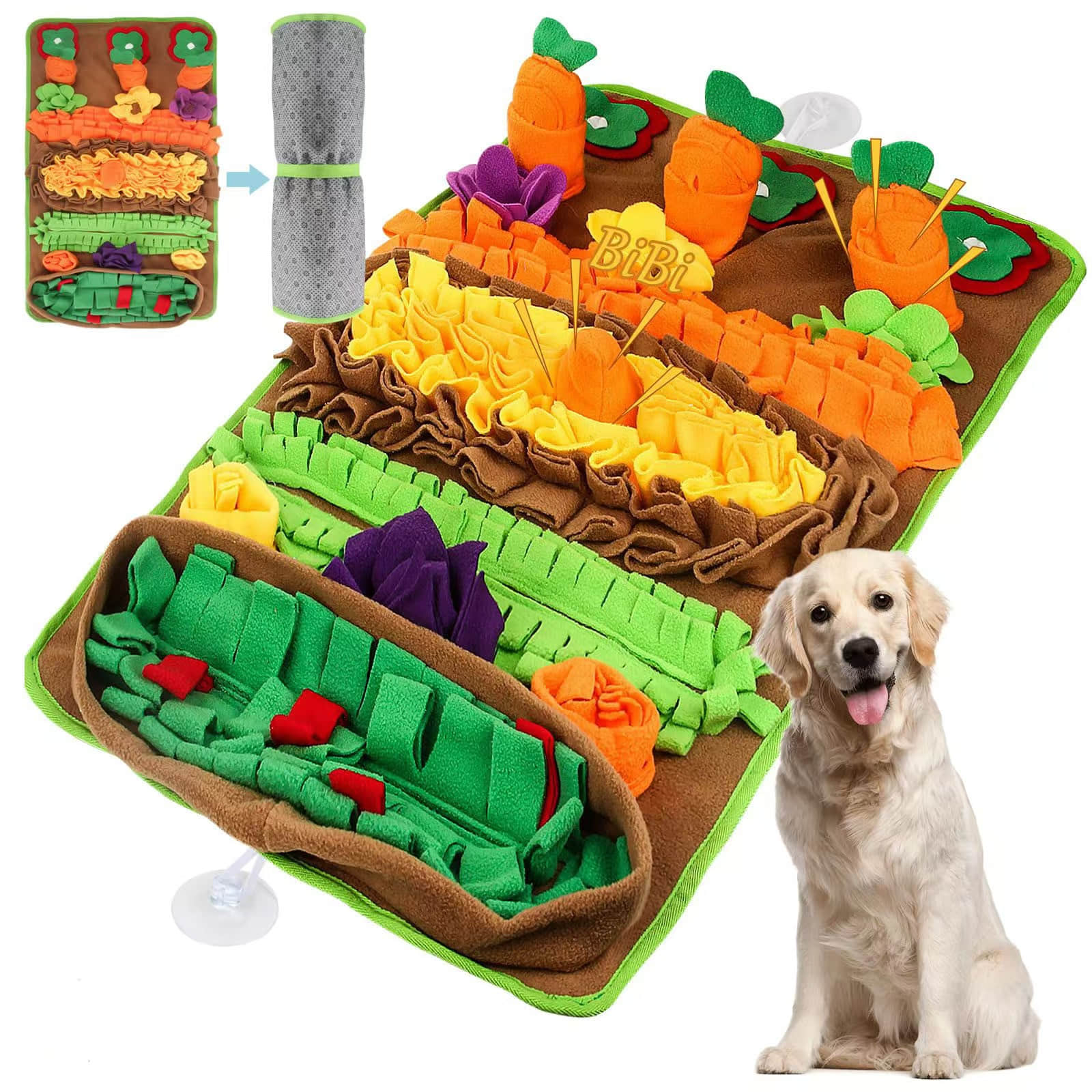 Interactive Pet Snuffle Mat – Slow Feeding & Foraging Toy for Dogs & Cats